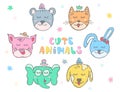 cute color animals